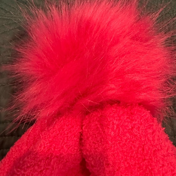 Lilly Pulitzer Passion Fruit Pink Frosti Hat with Fluffy Pom - Picture 2 of 5